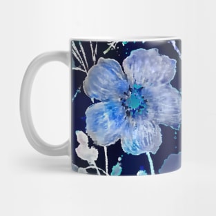 Blue Cyanotype floral Mug